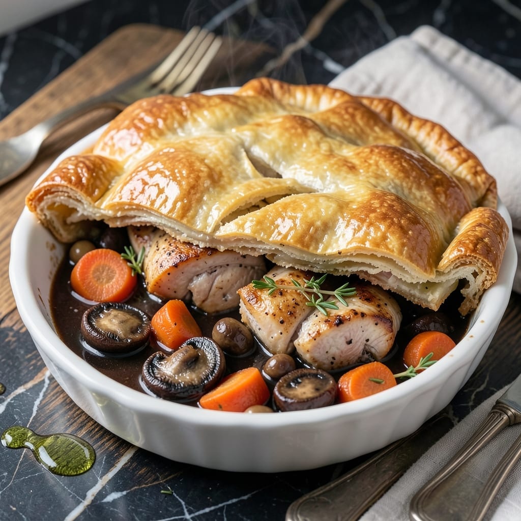 Irish Chicken Pot Pie Recipe: Flaky Crust Hugging Guinness-Infused Filling Irish Chicken Pot Pie Recipe: Flaky Crust Hugging Guinness-Infused Filling