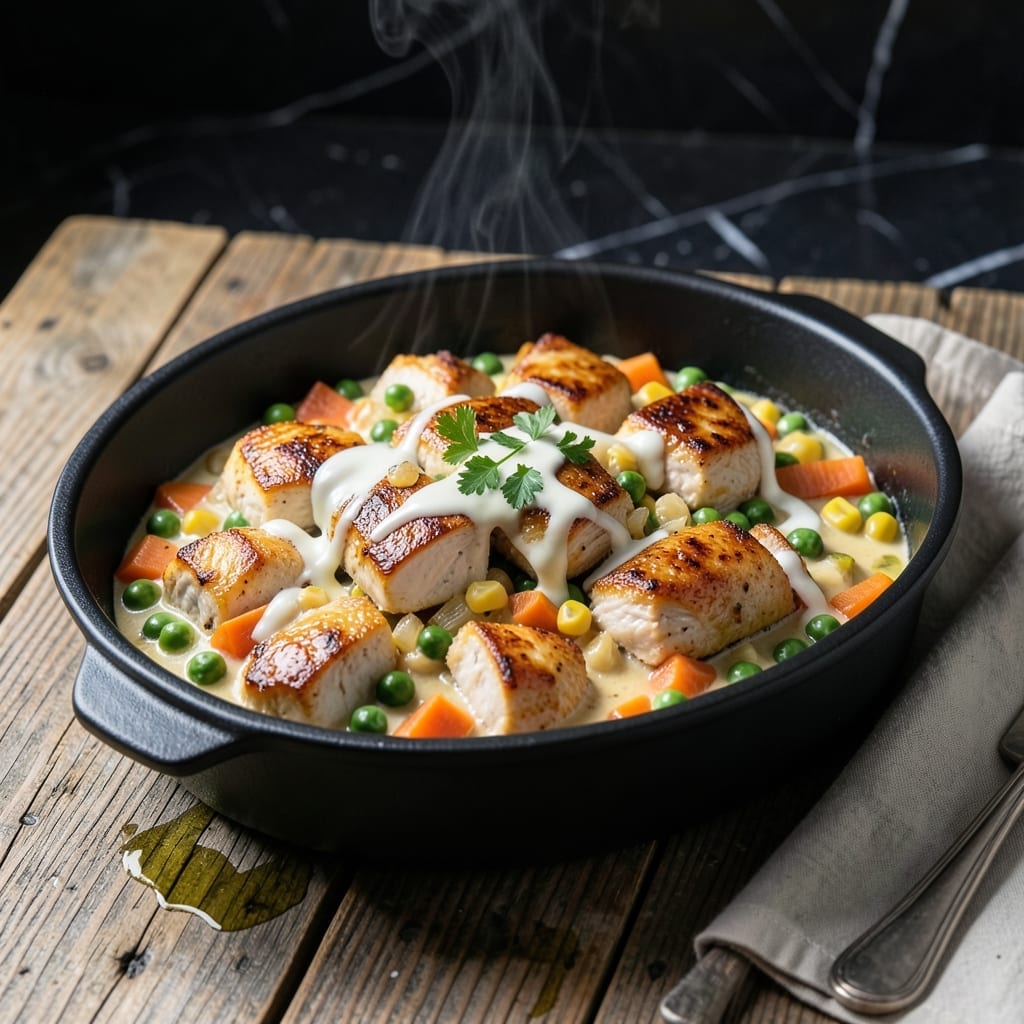 Keto Crustless Chicken Pot Pie Recipe: Rich Creamy Filling Without the Carbs Keto Crustless Chicken Pot Pie Recipe: Rich Creamy Filling Without the Carbs