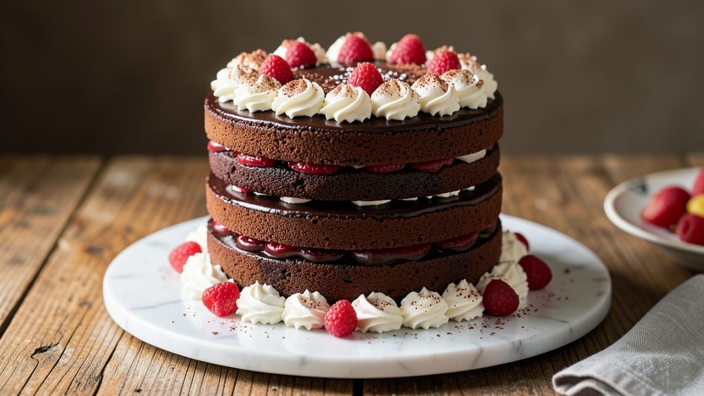 6-Layer Chocolate Cake Recipe: Decadent Swirls and Fudgy Layers 6-Layer Chocolate Cake Recipe: Decadent Swirls and Fudgy Layers