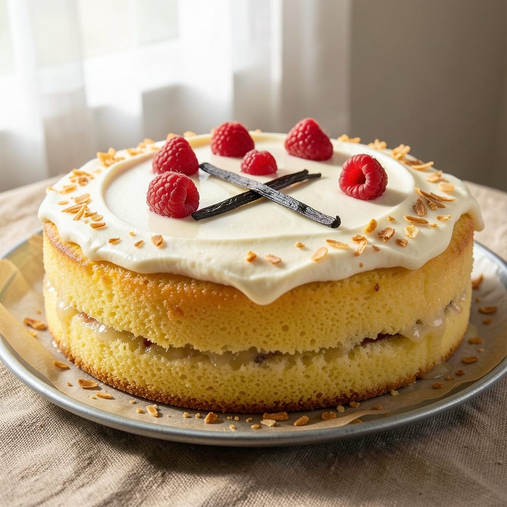 13x9 Yellow Cake Recipe: Vanilla Bean Swirls and Buttery Frosting Bliss