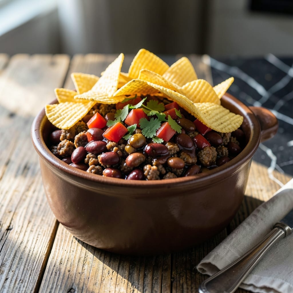 Fritos Crock Pot Recipe: Cheesy Chili Layers for Game Day Fritos Crock Pot Recipe: Cheesy Chili Layers for Game Day