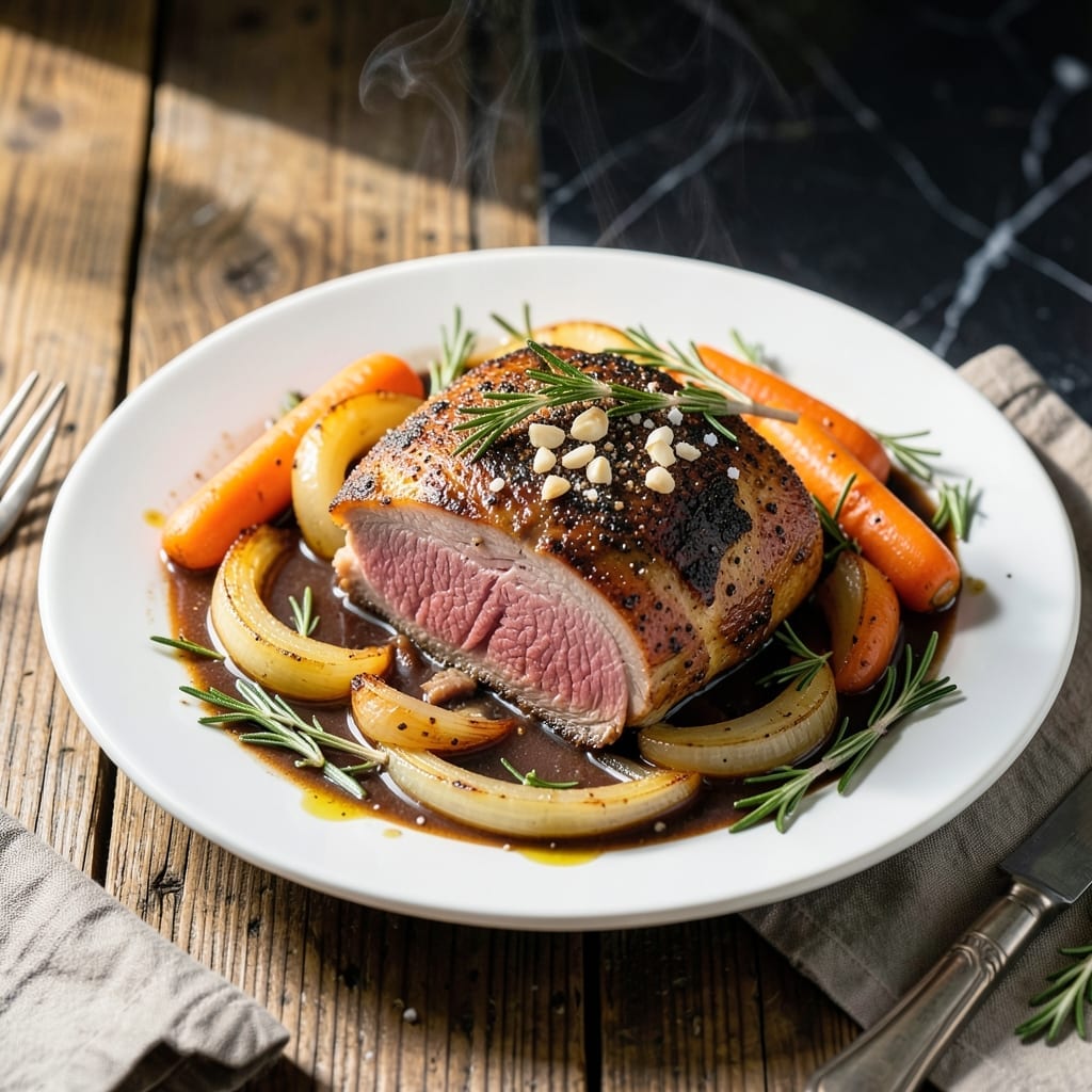 Boneless English Roast Crock Pot Recipe: Herbed Slow-Cooked Succulence