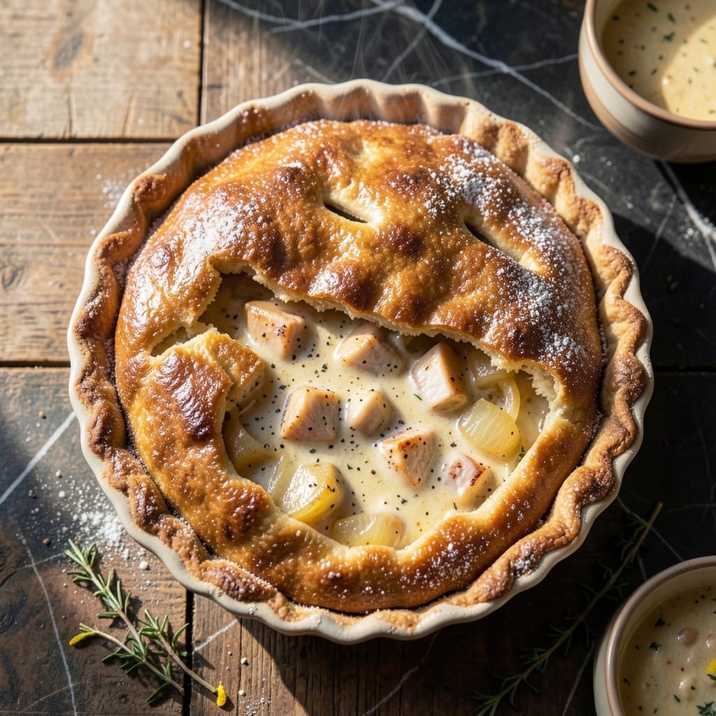 Dad's Chicken Pot Pie Recipe: Homestyle Filling With Flaky Crust