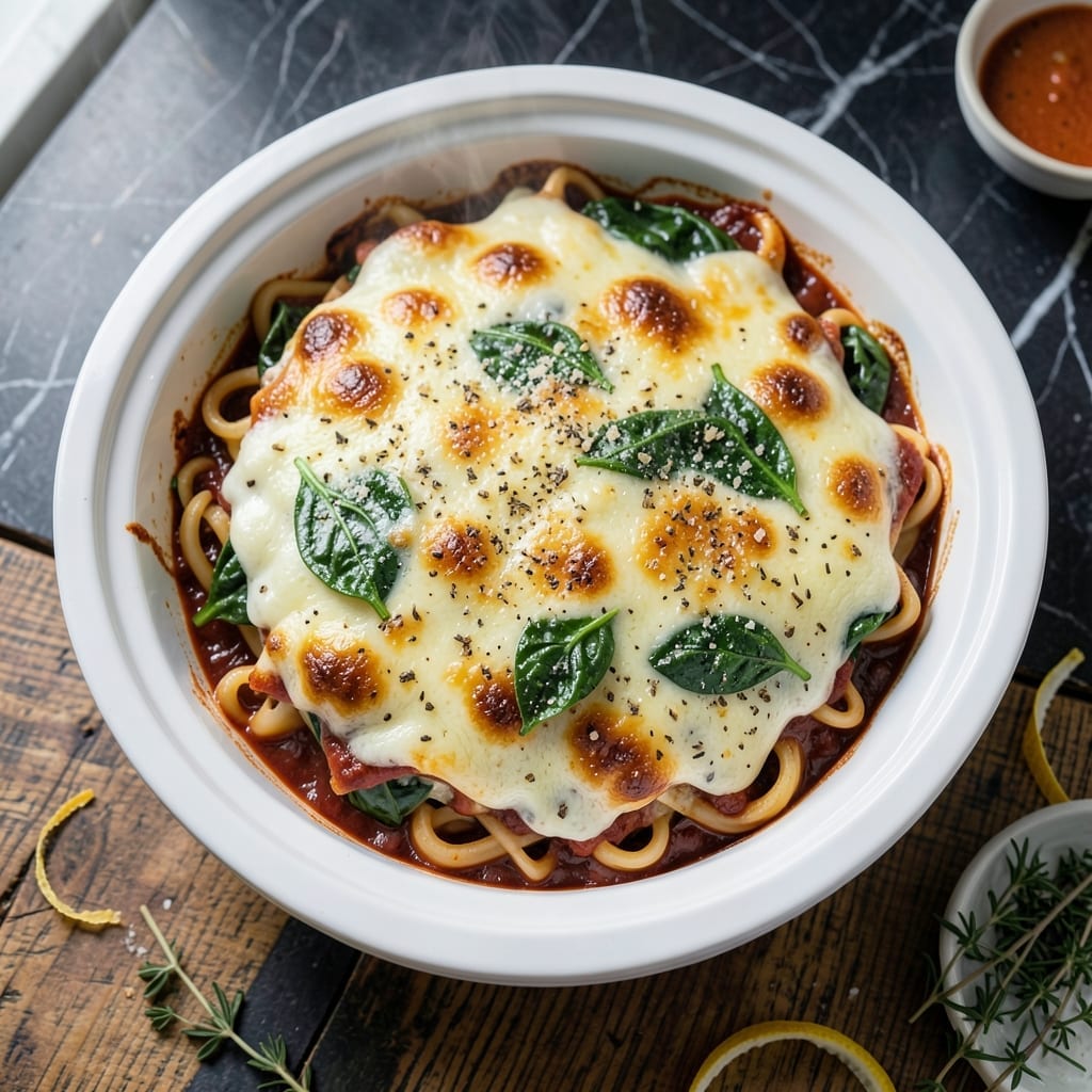 Spinach Lasagna Crock Pot Recipe: No-Boil Layers of Cheesy Comfort