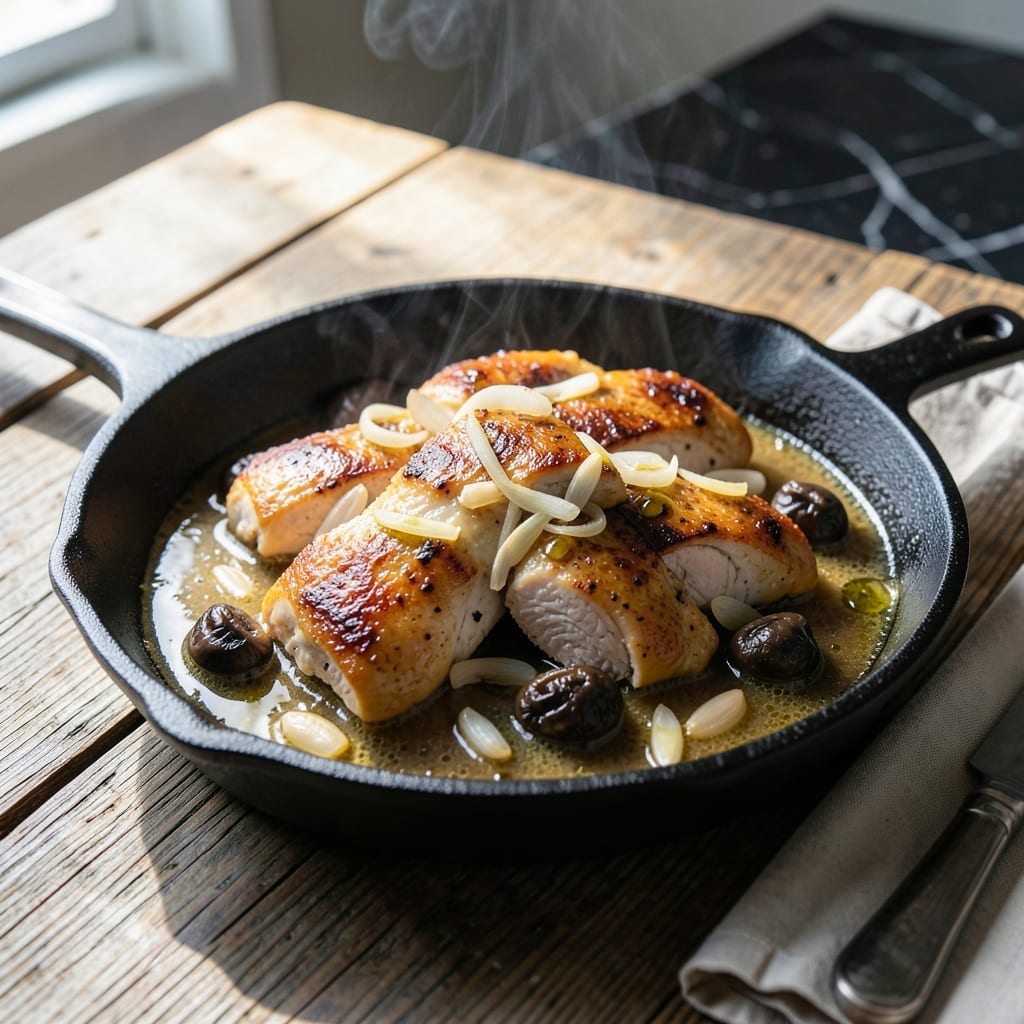 Chicken Mushroom One Pot Recipe: Earthy Flavors in a Single Skillet