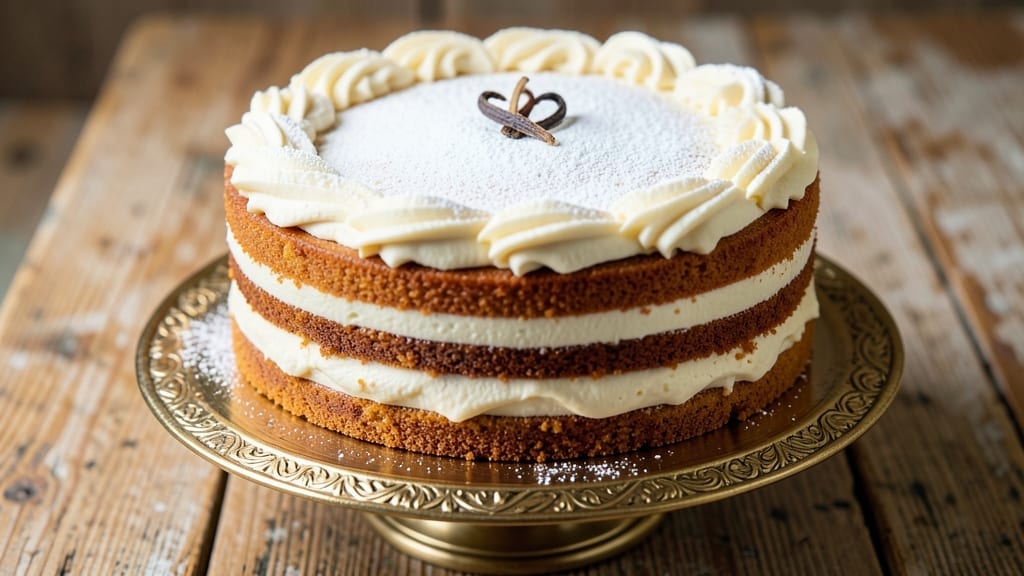 9-Inch Round Vanilla Cake Recipe: Buttery Layers and Vanilla Bean Frosting Bliss