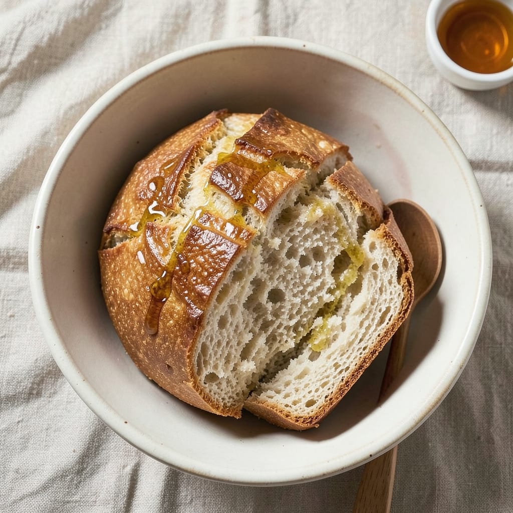 2lb White Bread Recipe: Artisan Crust Without a Single Knead