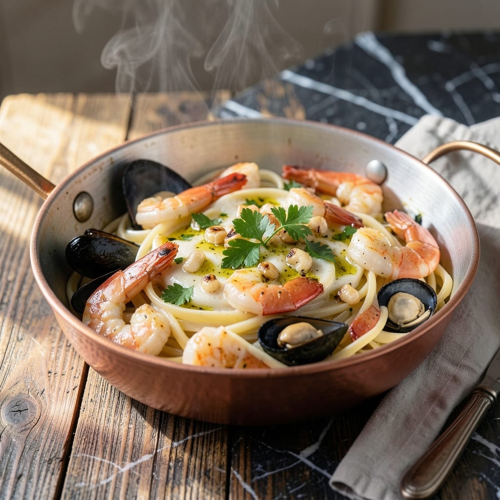 One Pot Seafood Pasta Recipe: Briny Richness in 30 Minutes