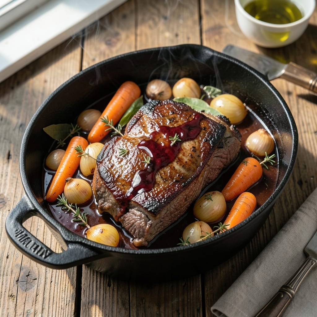 Mimi's French Pot Roast Recipe: Red Wine Braised With Herb-Infused Depth Mimi's French Pot Roast Recipe: Red Wine Braised With Herb-Infused Depth