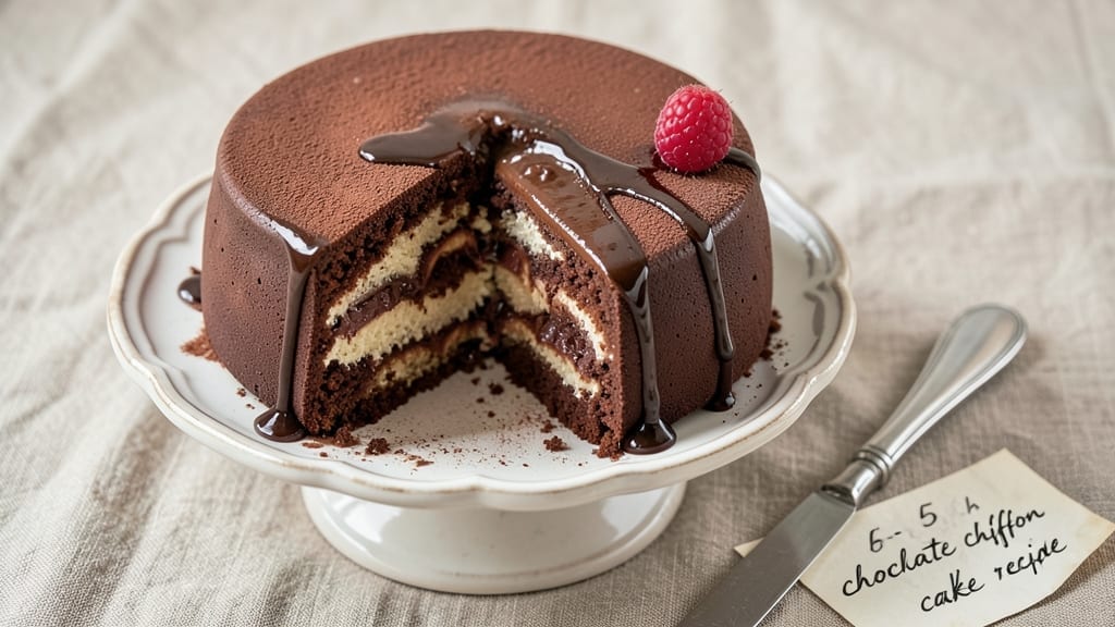 6-Inch Chocolate Chiffon Cake Recipe: Airy Layers With Fudgy Swirls 6-Inch Chocolate Chiffon Cake Recipe: Airy Layers With Fudgy Swirls