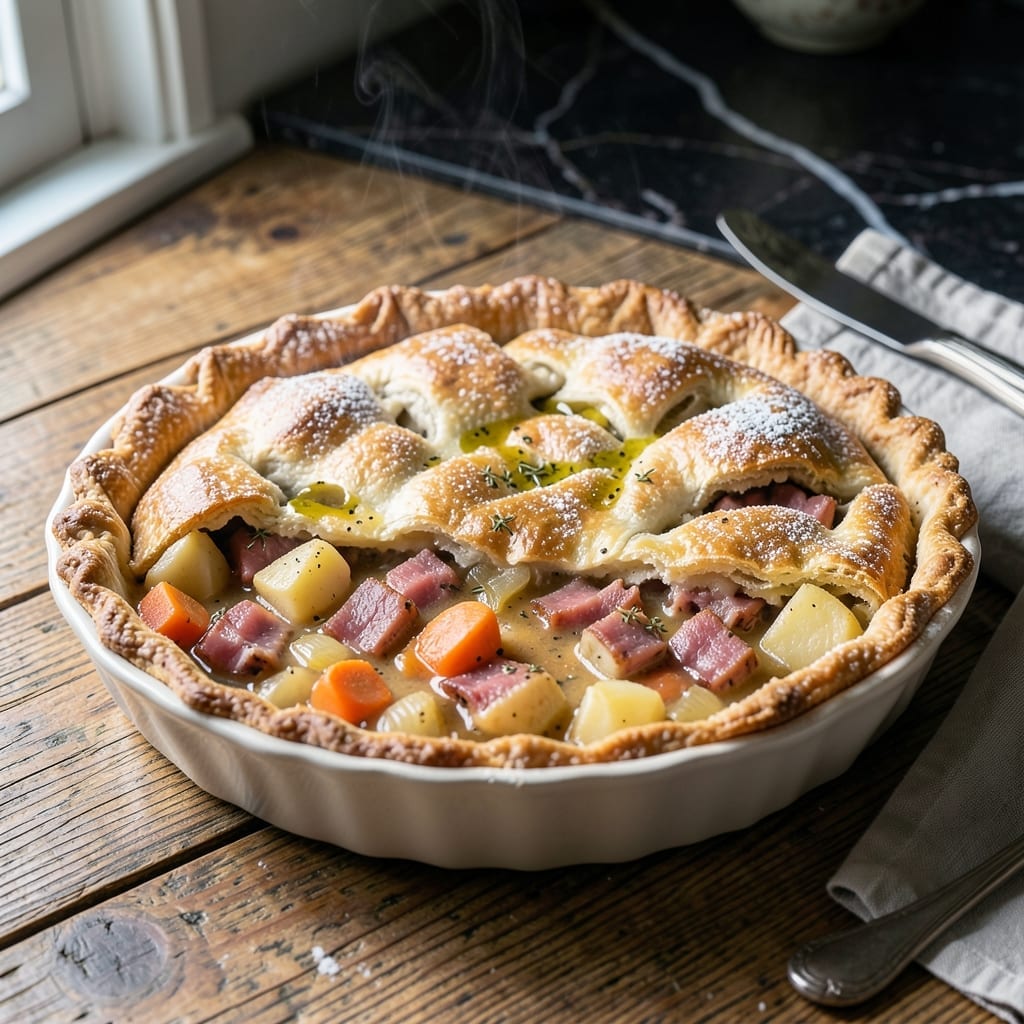 Country Ham Pot Pie Recipe: Rustic Comfort With Smoky Depth