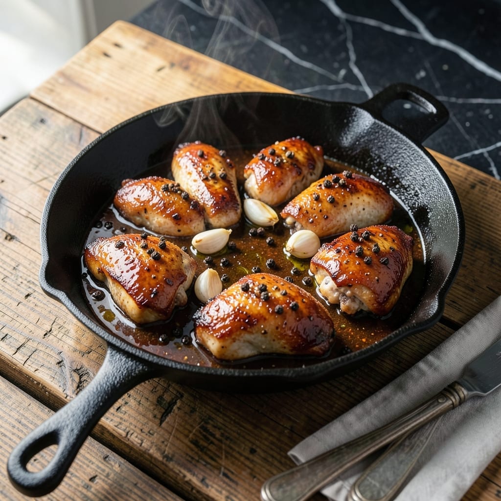 One Pot Black Pepper Chicken Recipe: Spicy Aromatic Simmer in Minutes