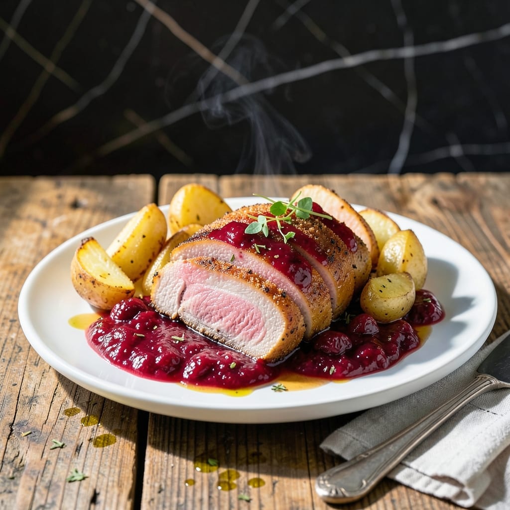 Crock Pot Cranberry Pork Tenderloin Recipe: Sweet-Tart Glaze With Effortless Elegance