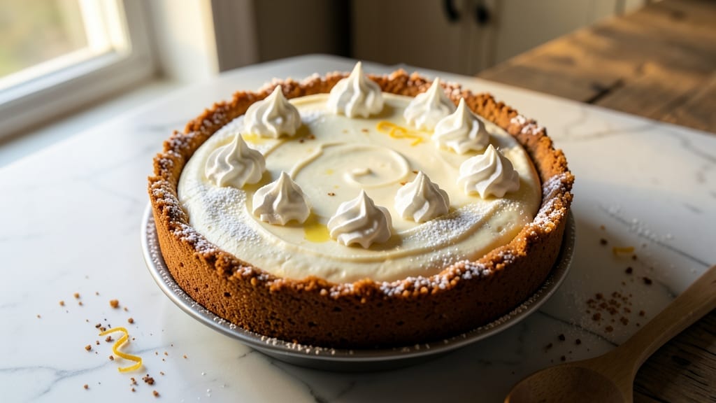 9-Inch Baked Cheesecake Recipe: Silky Smooth Fill and Crispy Crust Edge