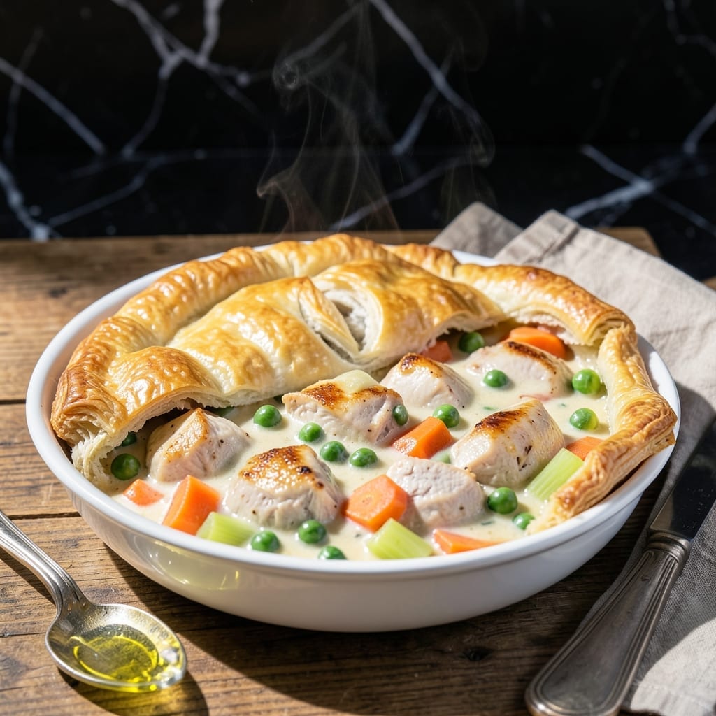 Skinny Chicken Pot Pie Recipe: Lightened Comfort With Flaky Crust