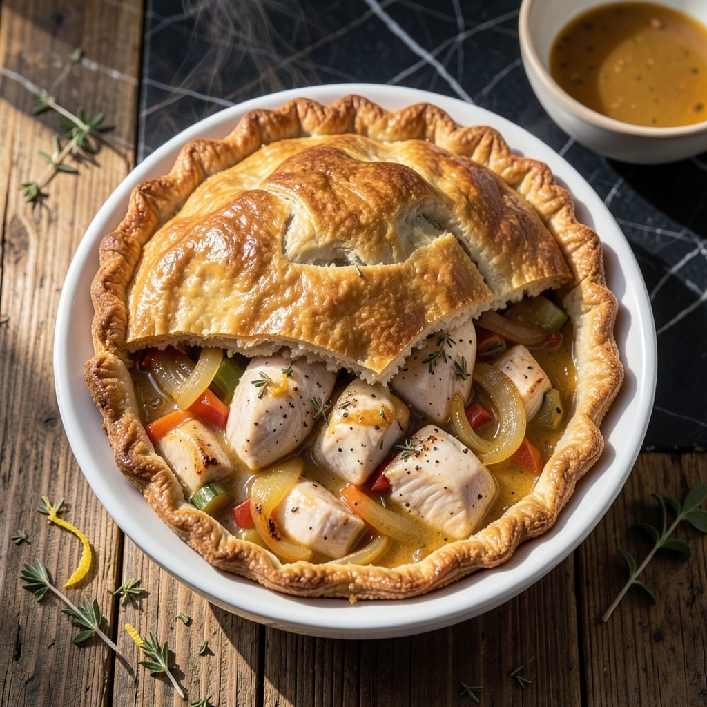 Authentic Chicken Pot Pie Recipe: Homestyle Filling Under a Flaky Crust