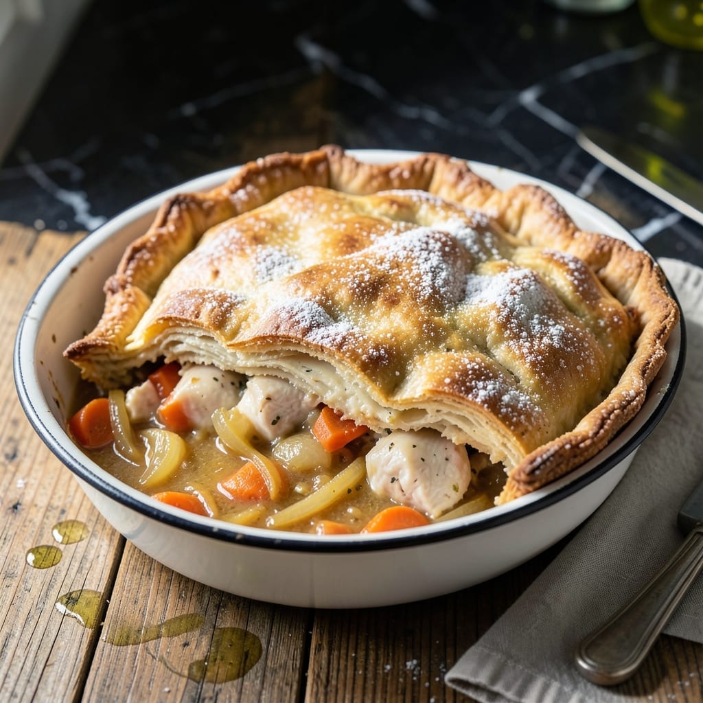 Sourdough Chicken Pot Pie Recipe: Buttery Crust With Herbed Filling