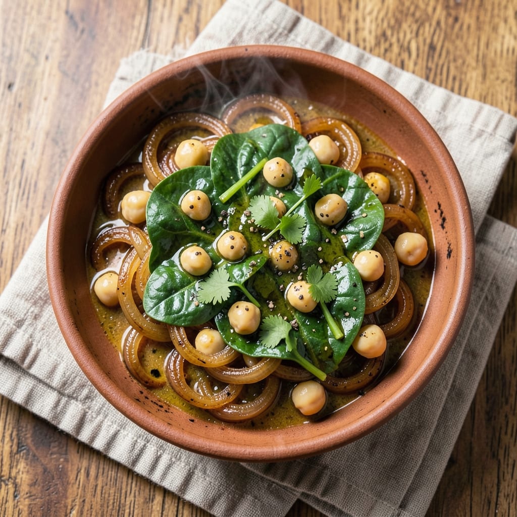 10-Minute Curry Recipe: Spiced Chickpea and Spinach Velocity