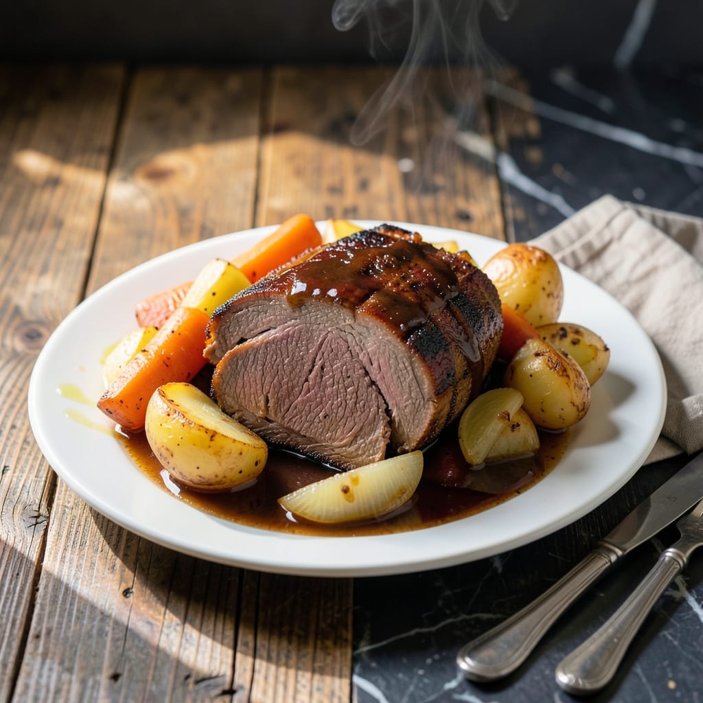 English Roast Instant Pot Recipe: Hands-Off Sunday Roast With Root Vegetables English Roast Instant Pot Recipe: Hands-Off Sunday Roast With Root Vegetables