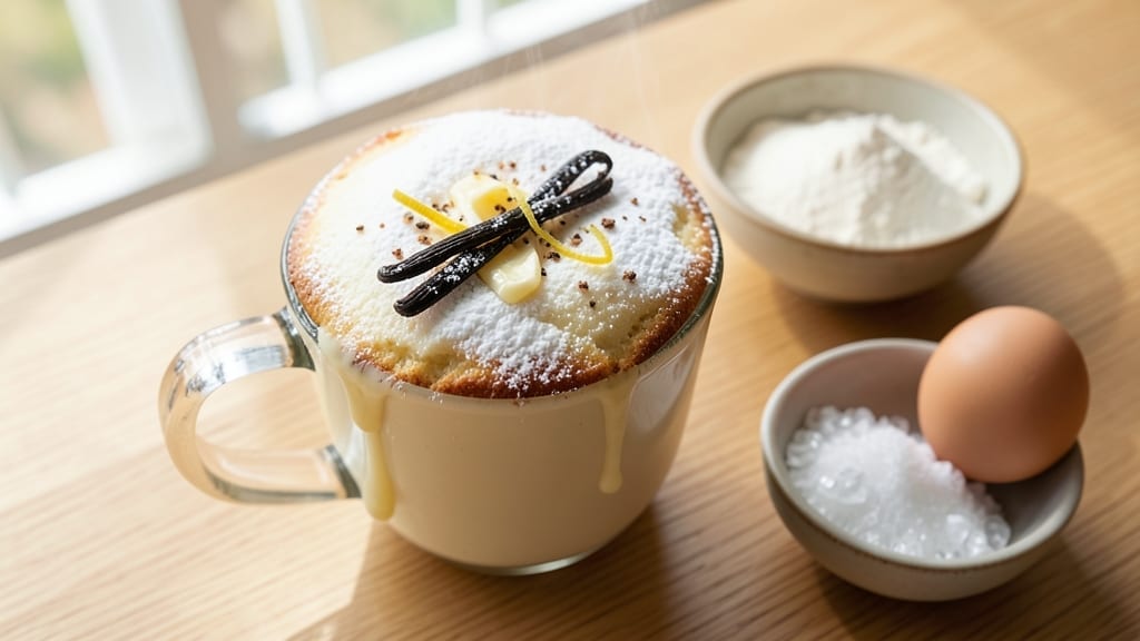 3 Ingredient Simple Vanilla Mug Cake Recipe: Single-Serve Decadence in 5 Minutes
