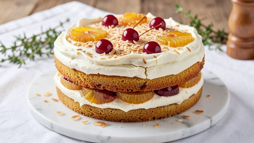 6-Inch Hummingbird Cake Recipe: Tropical Layers with Pineapple-Bourbon Swirl