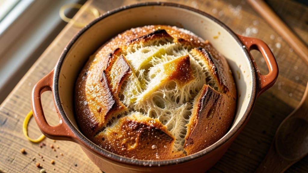 7-Quart Dutch Oven Bread Recipe: Hands-Off Crusty Loaf in 3 Hours