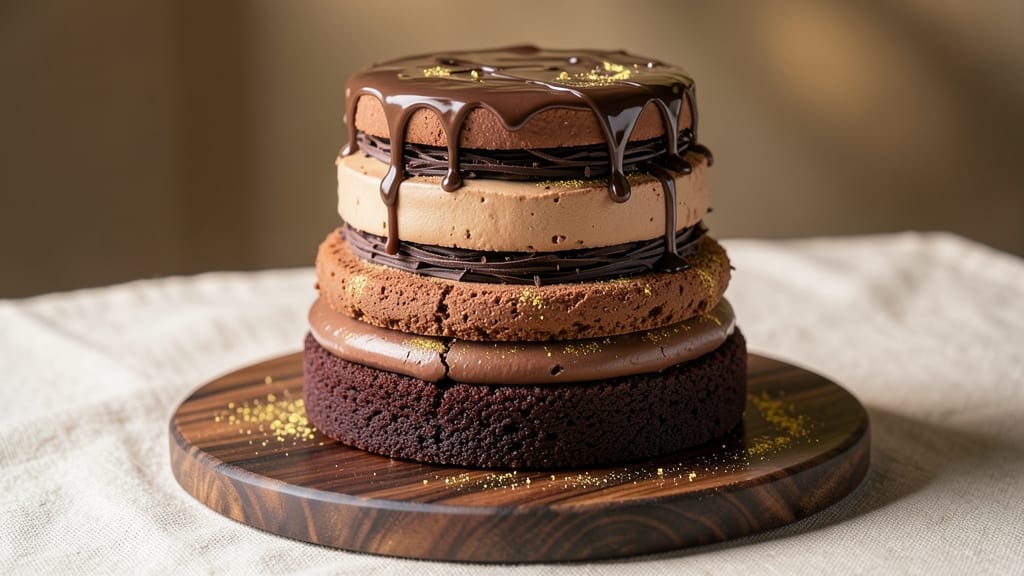 4 Tier Chocolate Cake Recipe: Decadent Layers and Vanilla Buttercream Towers