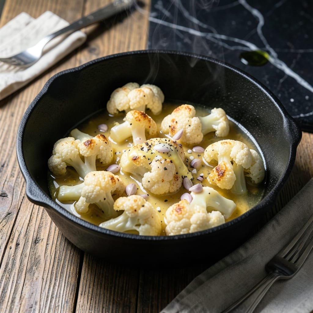 Cauliflower in a Pot Recipe: One-Pot Steamed and Buttery