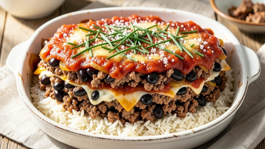 7 Layer Casserole With Ground Beef Recipe: Cheesy, Hearty Comfort in One Pan