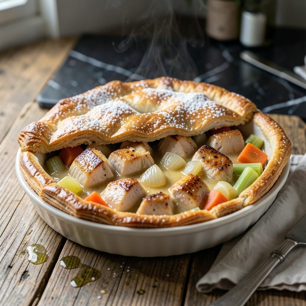 British Chicken Pot Pie Recipe: Golden Crust With Classic Herb Filling British Chicken Pot Pie Recipe: Golden Crust With Classic Herb Filling