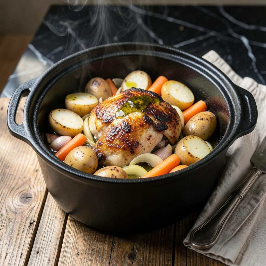 Chicken in a Pot Slow Cooker Recipe: Hands-Free Herb-Infused Comfort