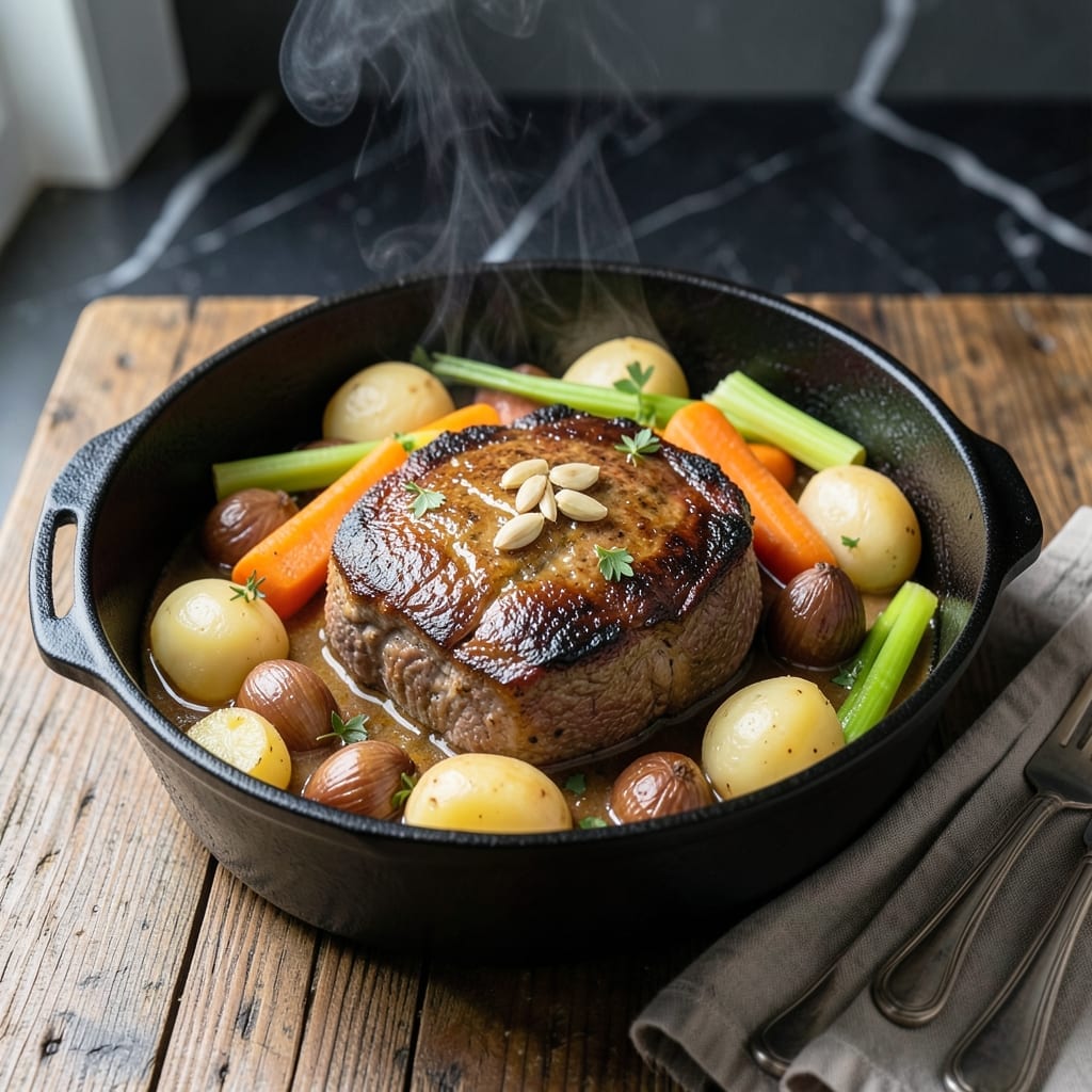 Classic Sunday Pot Roast Recipe: Dutch Oven Braised with Caramelized Onions