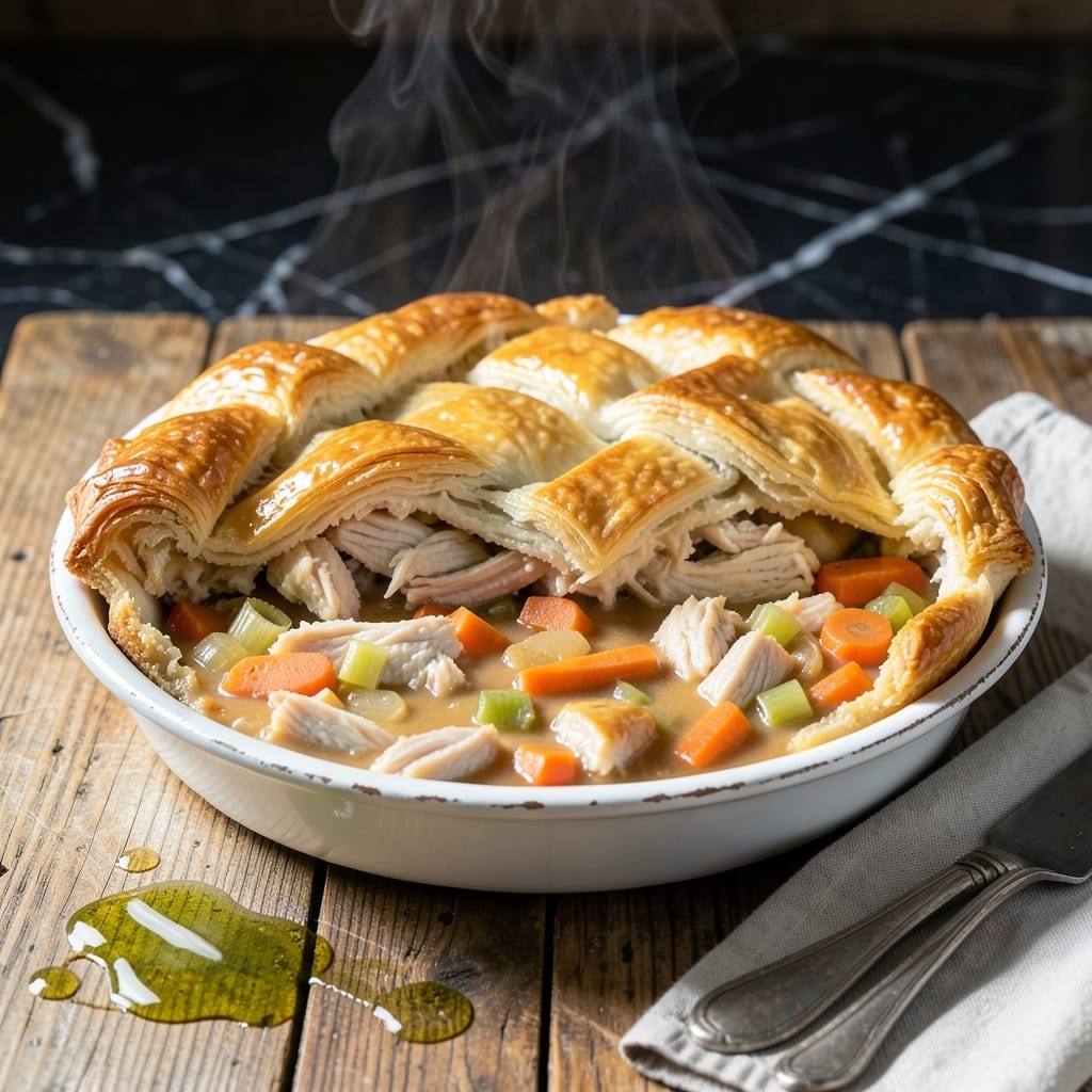 Southern Chicken Pot Pie Recipe: Buttery Crust With Creamy Herb Filling