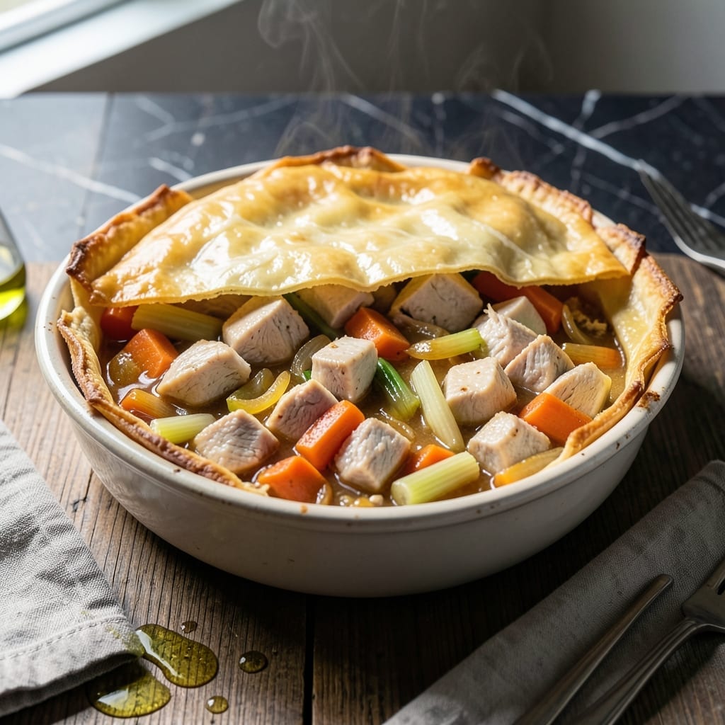 Filo Dough Pot Pie Recipe: Flaky Layers Hugging Savory Filling Filo Dough Pot Pie Recipe: Flaky Layers Hugging Savory Filling
