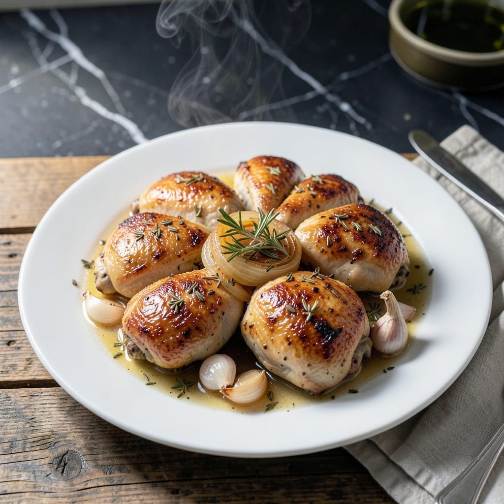 Sunday Chicken Crock Pot Recipe: Juicy Thighs With Herb-Infused Broth Sunday Chicken Crock Pot Recipe: Juicy Thighs With Herb-Infused Broth
