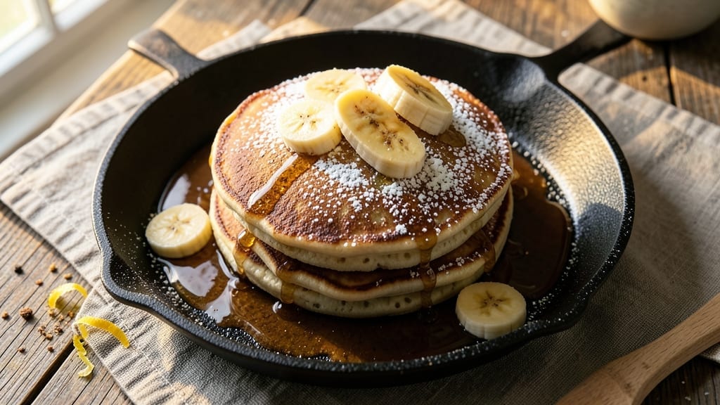 4-Ingredient Banana Pancakes Recipe: No-Fuss Fluffy Stack in 10 Minutes