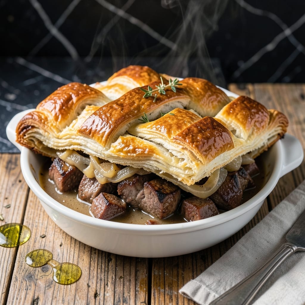 Beef Pot Pie Recipe Puff Pastry: Flaky Layers Over Hearty Beef Filling