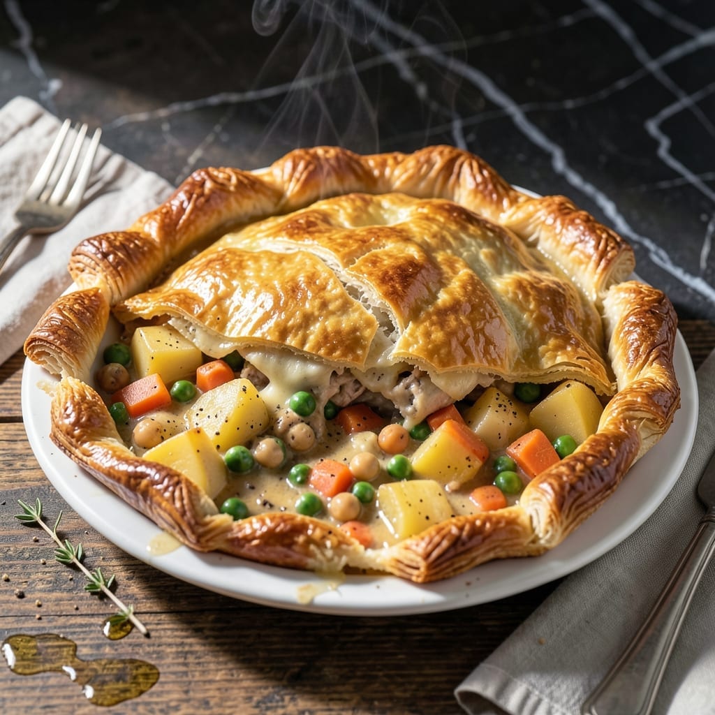 Veggie Chicken Pot Pie Recipe: Plant-Based Comfort Under a Golden Crust Veggie Chicken Pot Pie Recipe: Plant-Based Comfort Under a Golden Crust