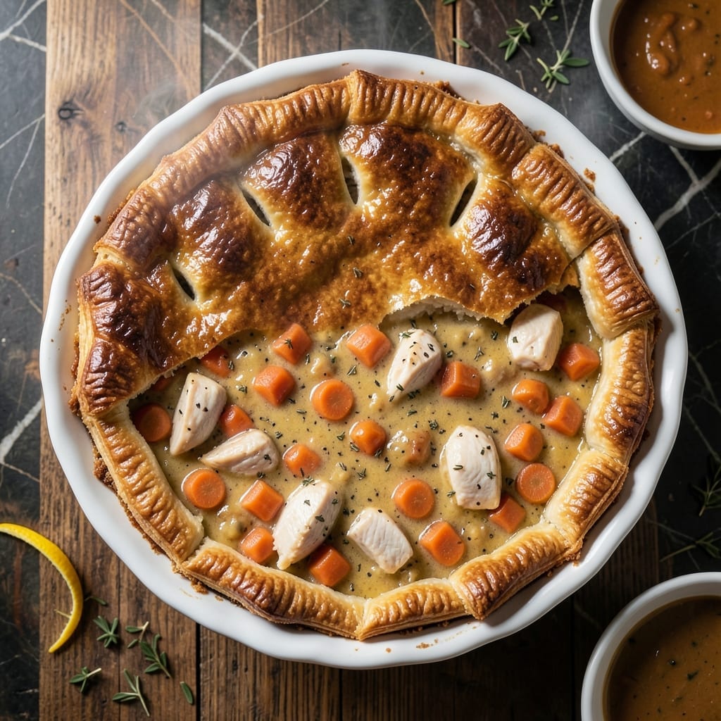Yankee Magazine Chicken Pot Pie Recipe: Flaky Crust Over Creamy Herb Filling Yankee Magazine Chicken Pot Pie Recipe: Flaky Crust Over Creamy Herb Filling