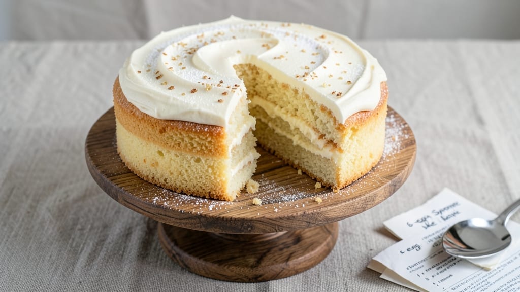 6 Egg Sponge Cake Recipe: Light as Air, No-Weigh Precision