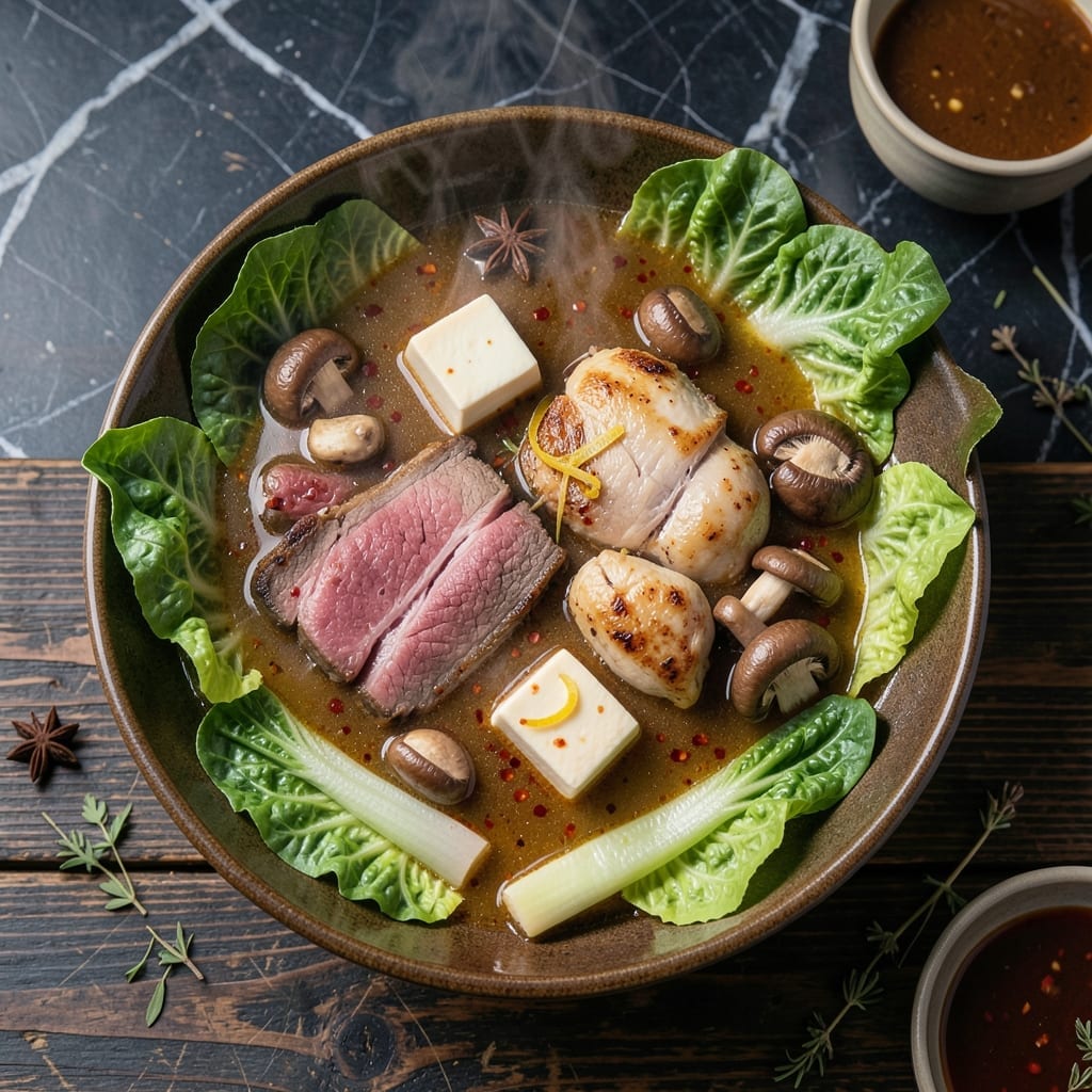 Recipe For Hot Pot Soup: Spicy Broth With Customizable Dippers Recipe For Hot Pot Soup: Spicy Broth With Customizable Dippers