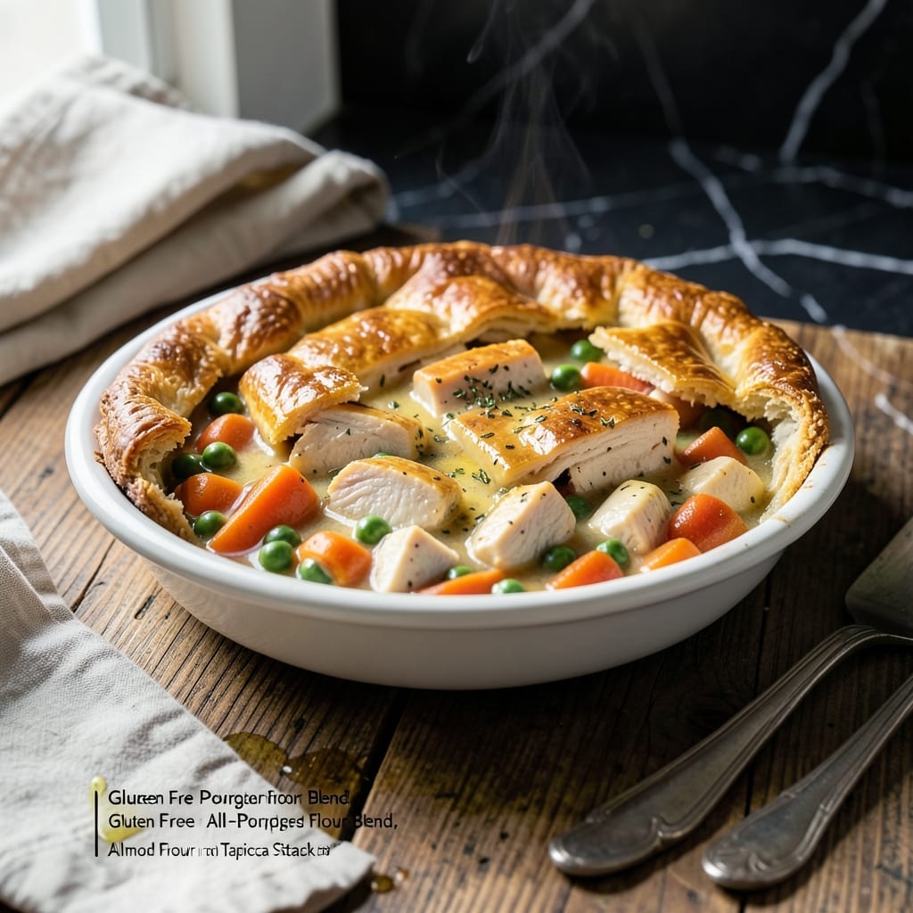 Gluten Free Pot Pie Recipe: Flaky Crust Over Savory Filling
