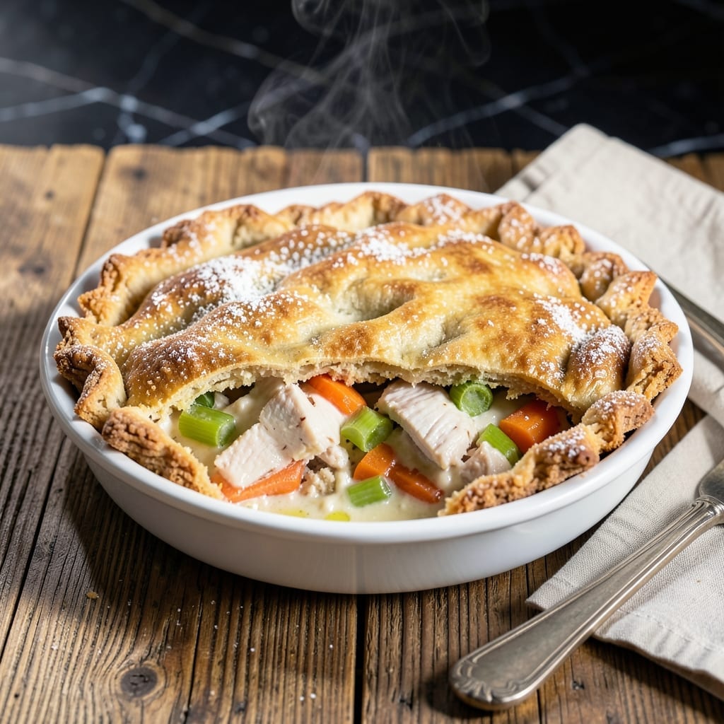 Clean Eating Chicken Pot Pie Recipe: Wholesome Crust With Creamy Herb Filling