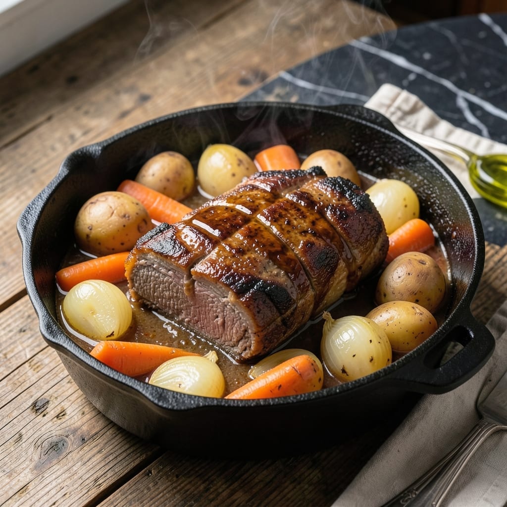 Carolina Pot Roast Recipe: Vinegar-Braised Tenderness With Root Vegetables Carolina Pot Roast Recipe: Vinegar-Braised Tenderness With Root Vegetables