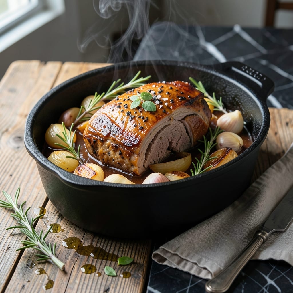 Lamb Pot Roast Recipe Slow Cooker: Mediterranean Herbs and Fall-Apart Texture