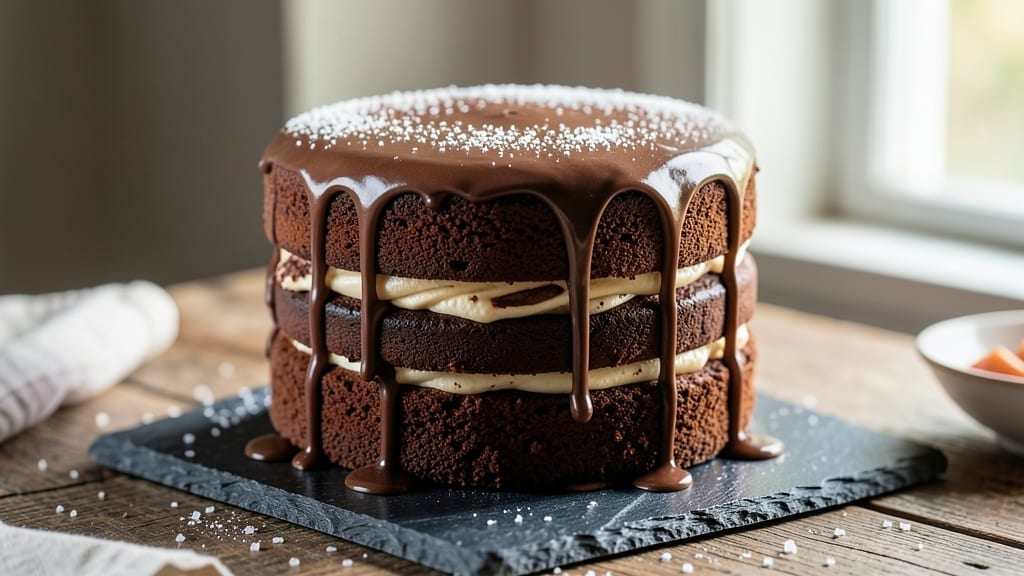 2 Layer 8 Inch Chocolate Cake Recipe: Fudgy Bottom, Fluffy Top Magic