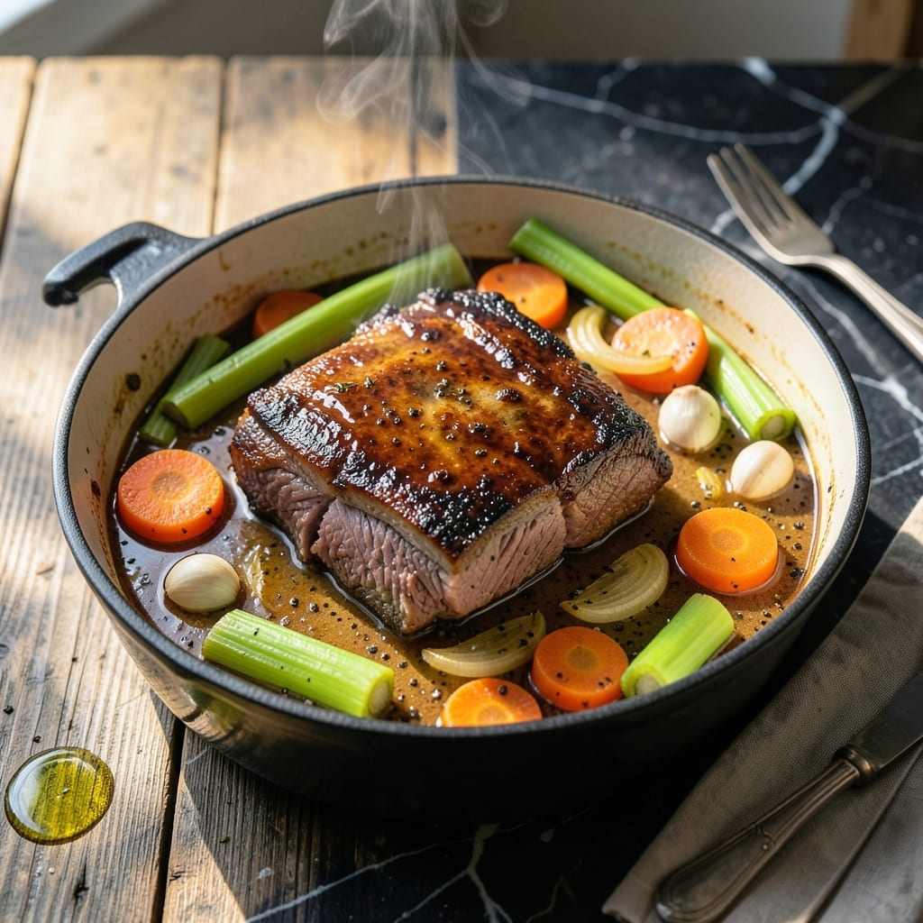 One Pot Brisket Recipe: Dutch Oven Braised with Smoky Depth One Pot Brisket Recipe: Dutch Oven Braised with Smoky Depth