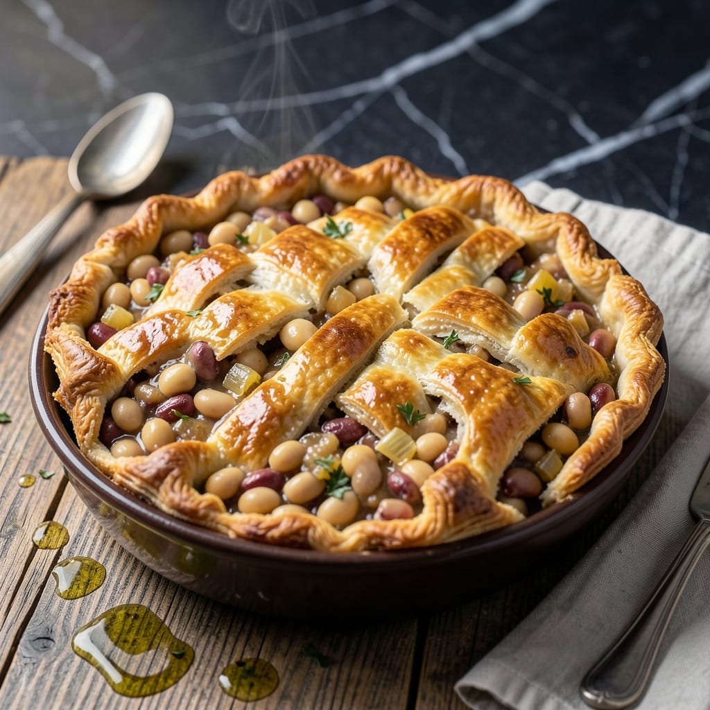 Bean Pot Pie Recipe: Rustic Bake With Creamy Bean Medley