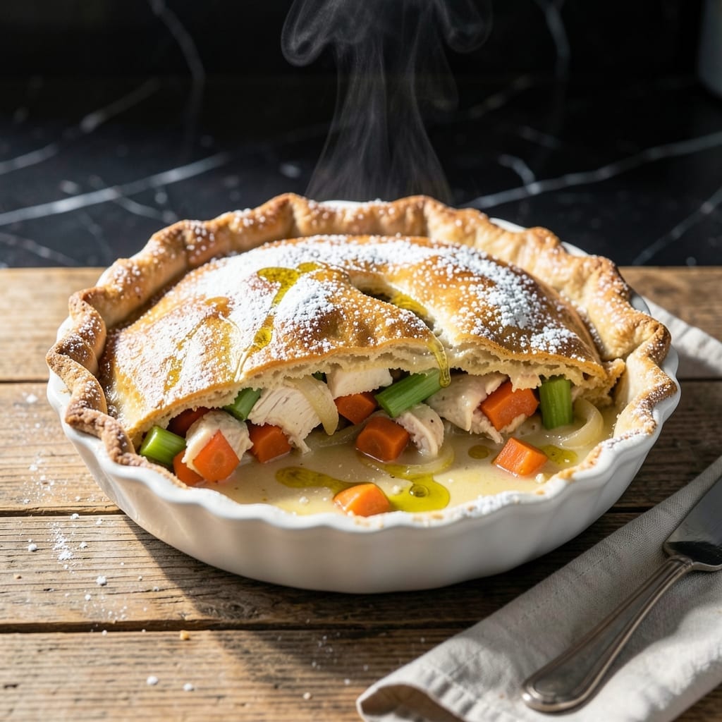 Chicken Pot Pie Recipe Nigella Lawson: Flaky Pastry With Herbed Cream Filling Chicken Pot Pie Recipe Nigella Lawson: Flaky Pastry With Herbed Cream Filling