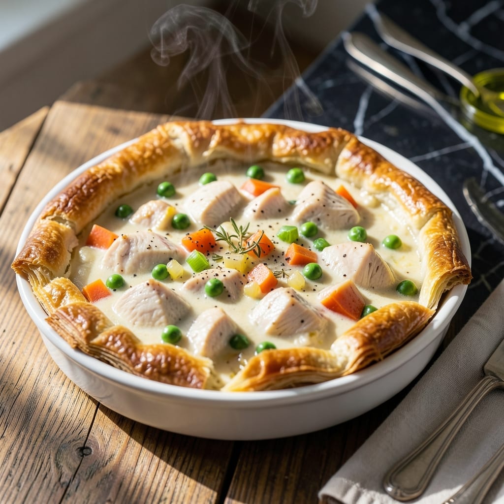 Diet Chicken Pot Pie Recipe: Lightened Comfort With Flaky Crust